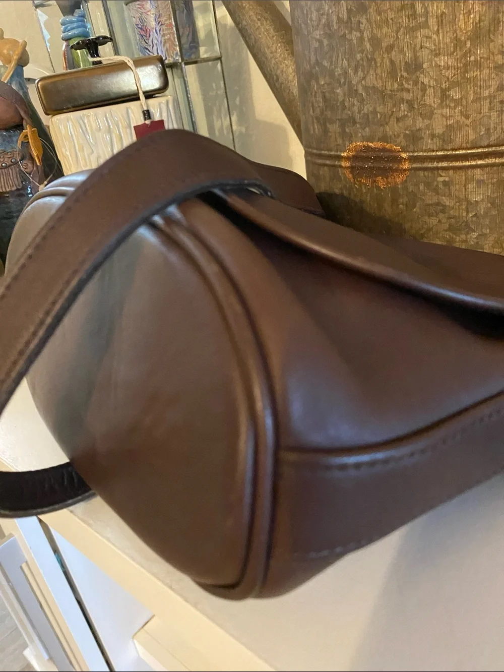 Coach 1990’s Vintage Soho Fletcher F6M- 4150 Dark Brown Leather Purse